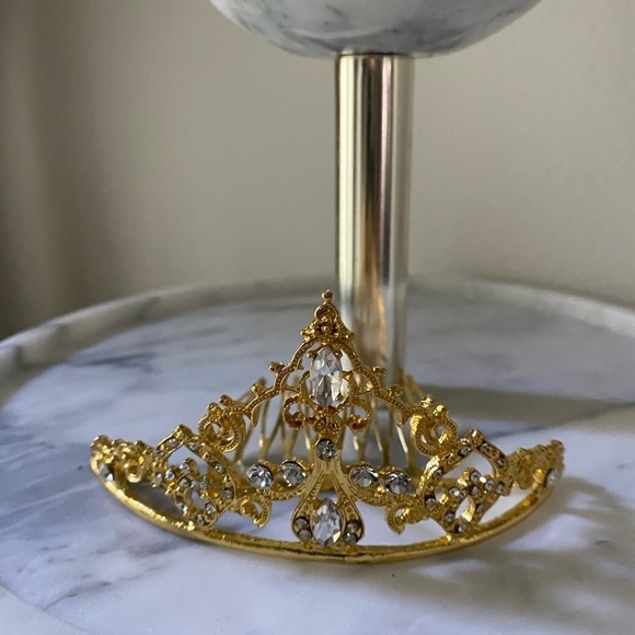 ?princess crown gold tone hair accessory main image 5